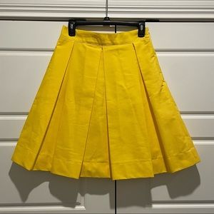 Sandee Royalty Yellow Pleated Skirt Midi